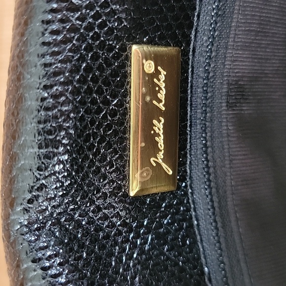 Judith Leiber Lizard Pearl Multi Color Gemstone Convertable Envelope Clutch - Picture 5 of 16